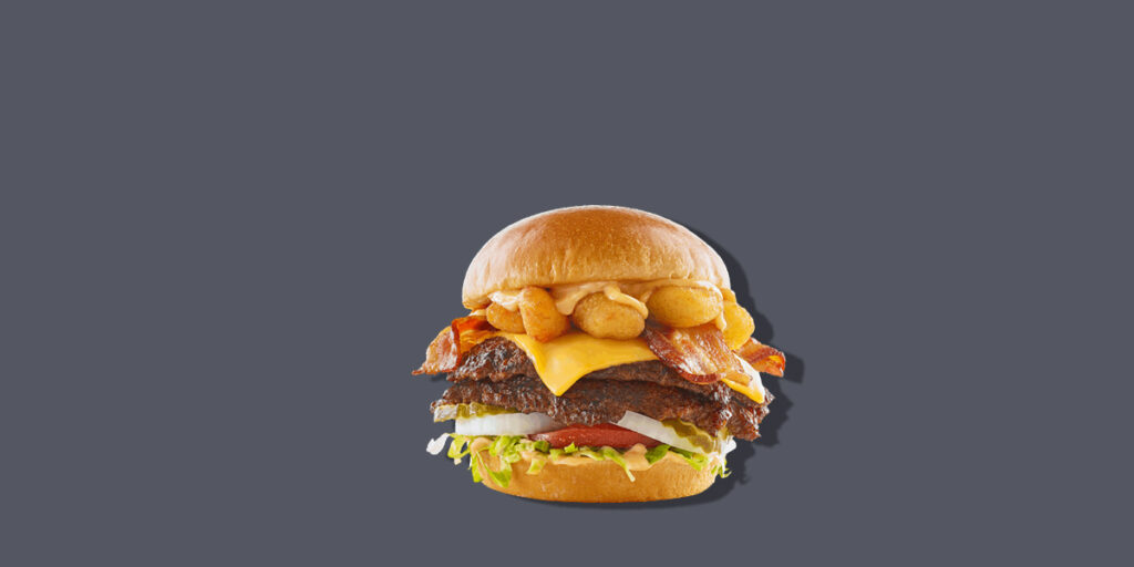 Cheese Curd Bacon Burger