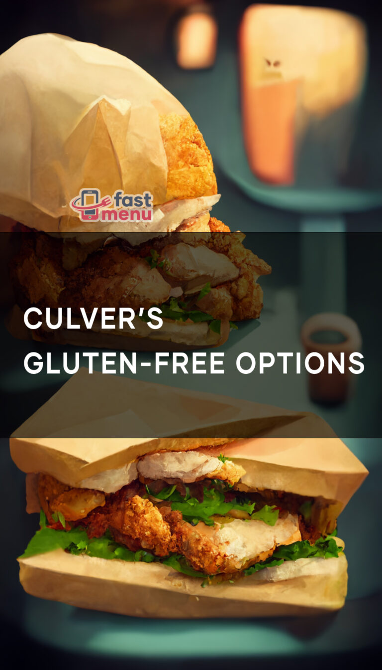Culver #39 s Gluten Free Options Fast Menu Culver #39 s Gluten Free Options Fast Menu