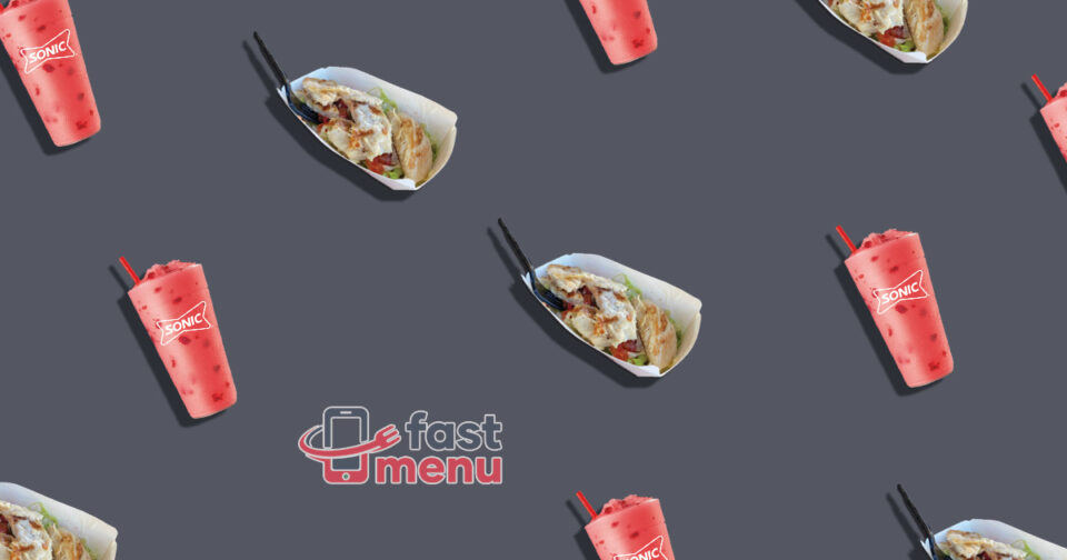 Sonic GlutenFree Options Fast Menu